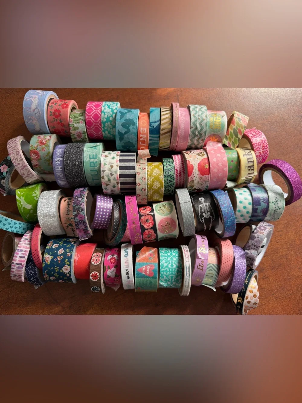 Decorative Washi Tape Assortment - Multicolor  lot with plastic bag